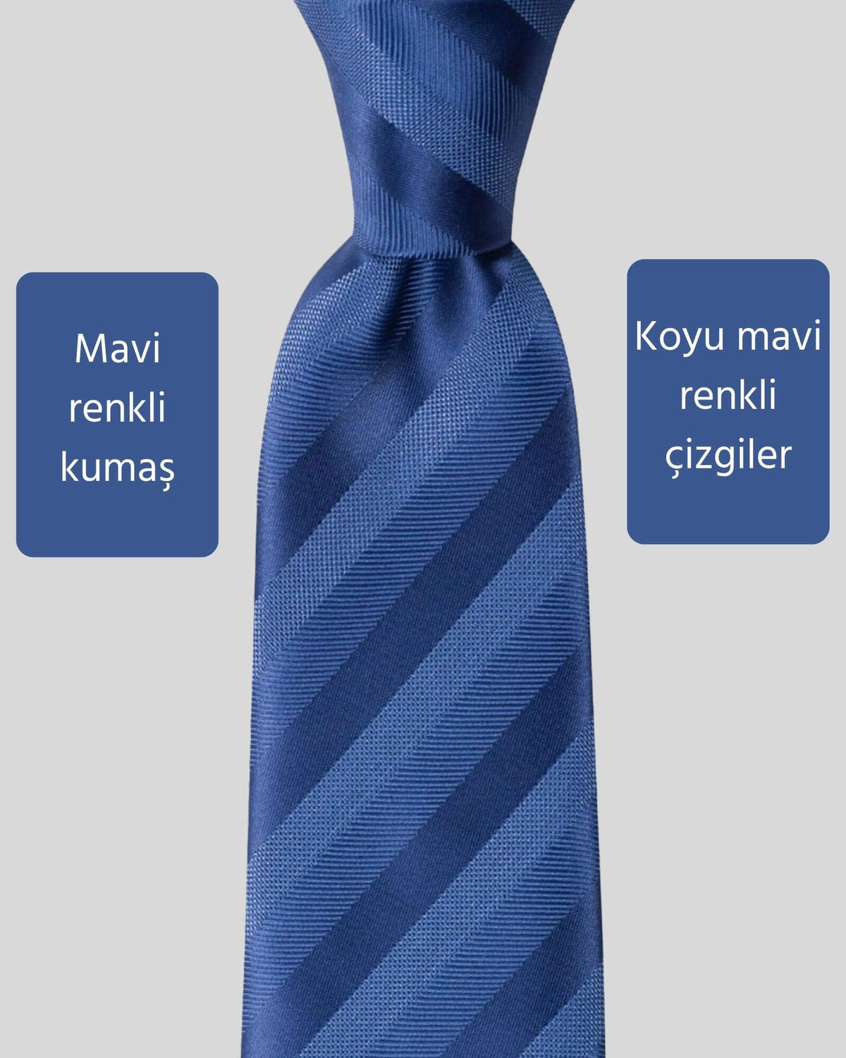 Kumovo koyu mavi avukat kravatı
