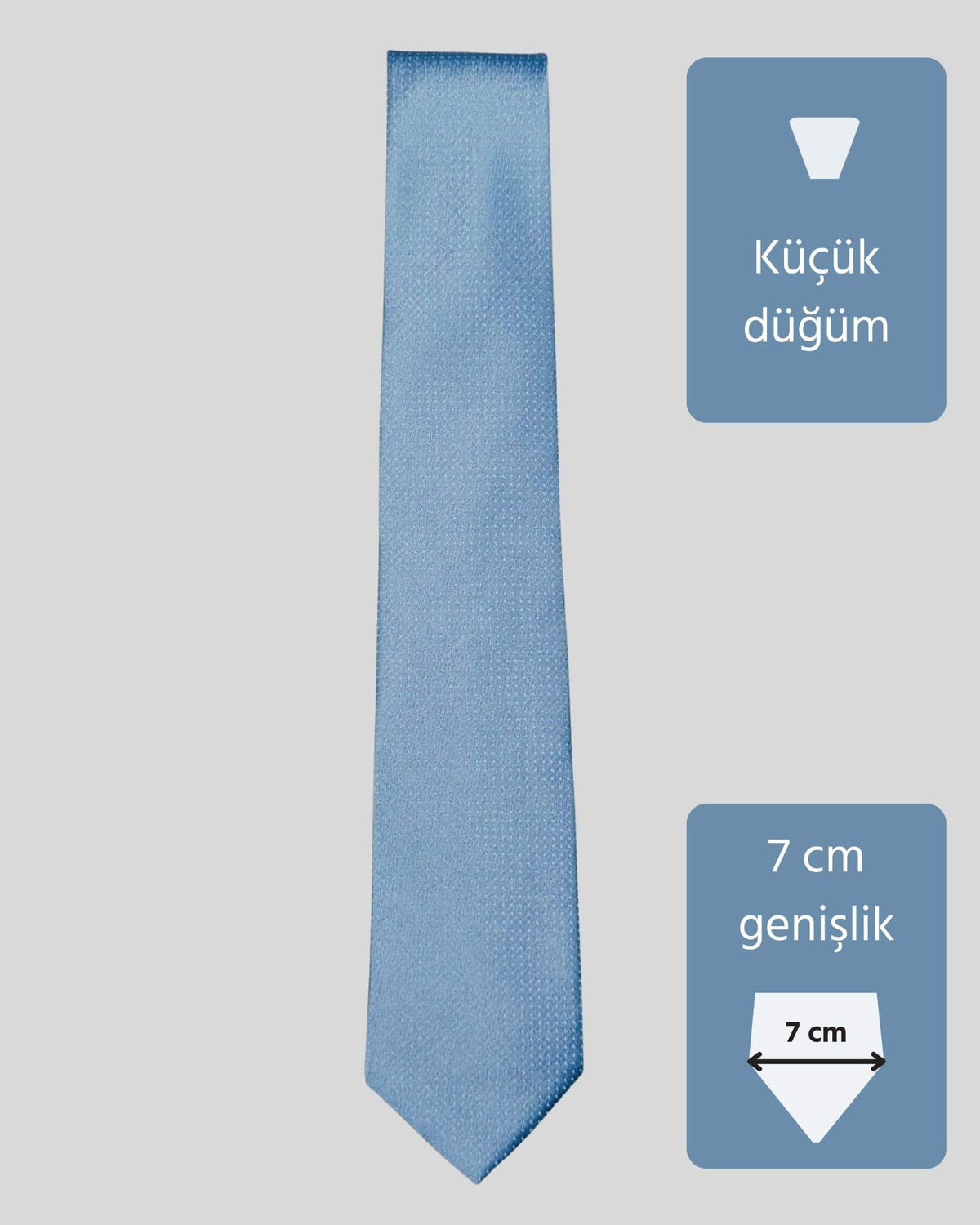 Kumovo ince mavi avukat kravatı