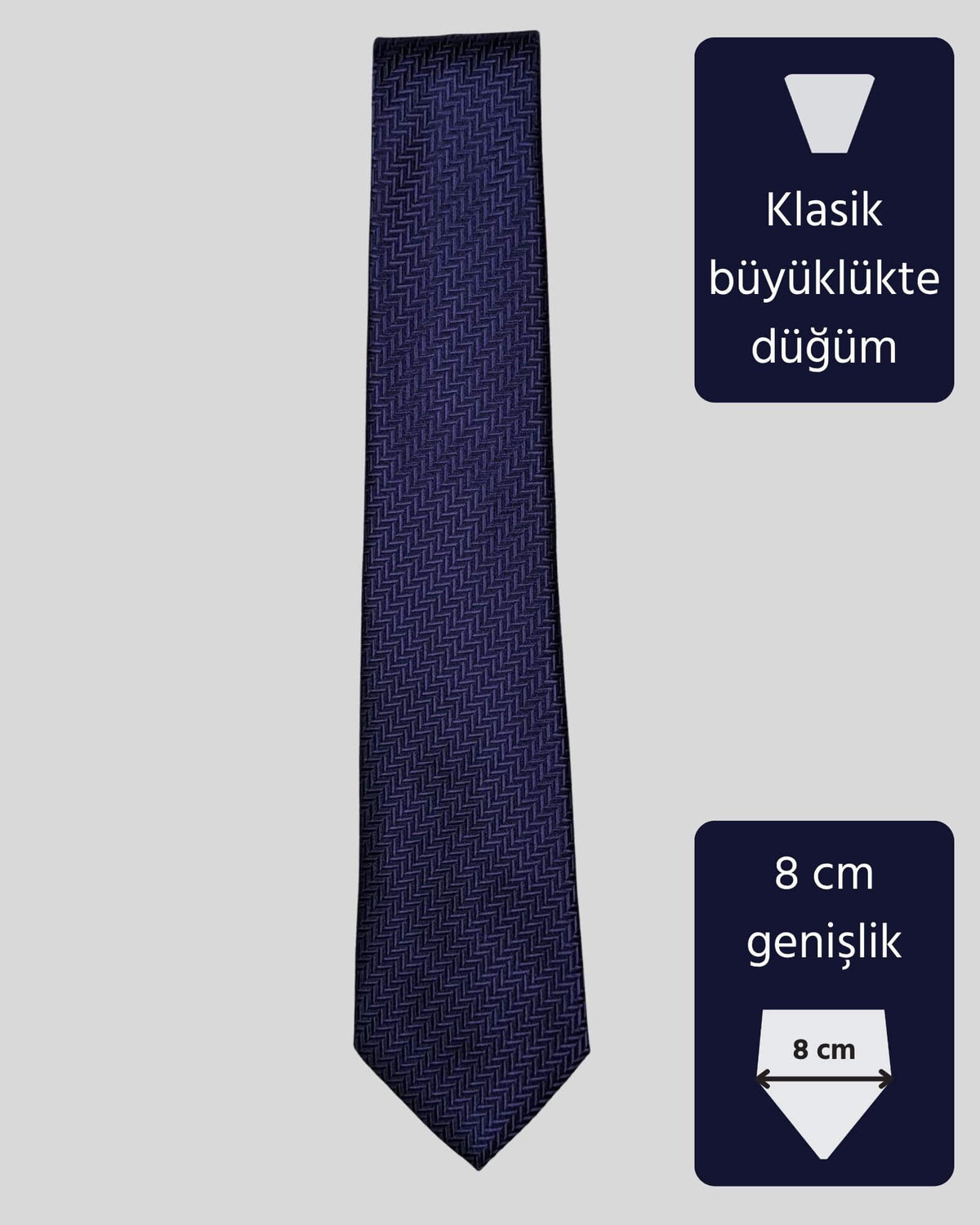 Kumovo mor desenli bankacı kravatı