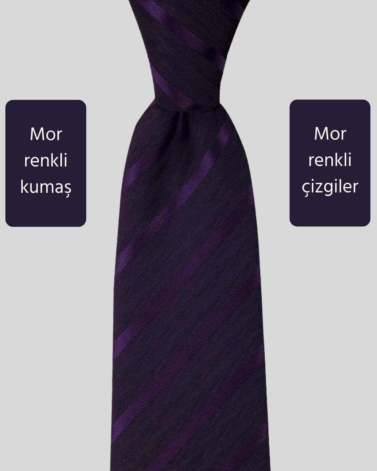 Kumovo klasik mor doktor kravatı