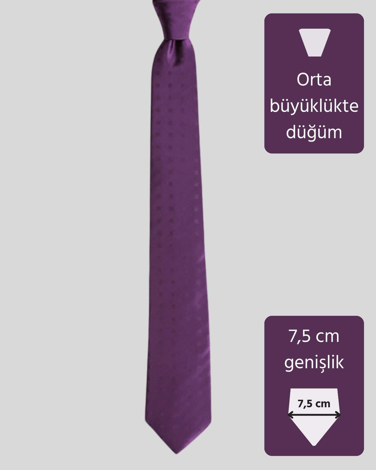 Kumovo mor ipek savcı kravatı
