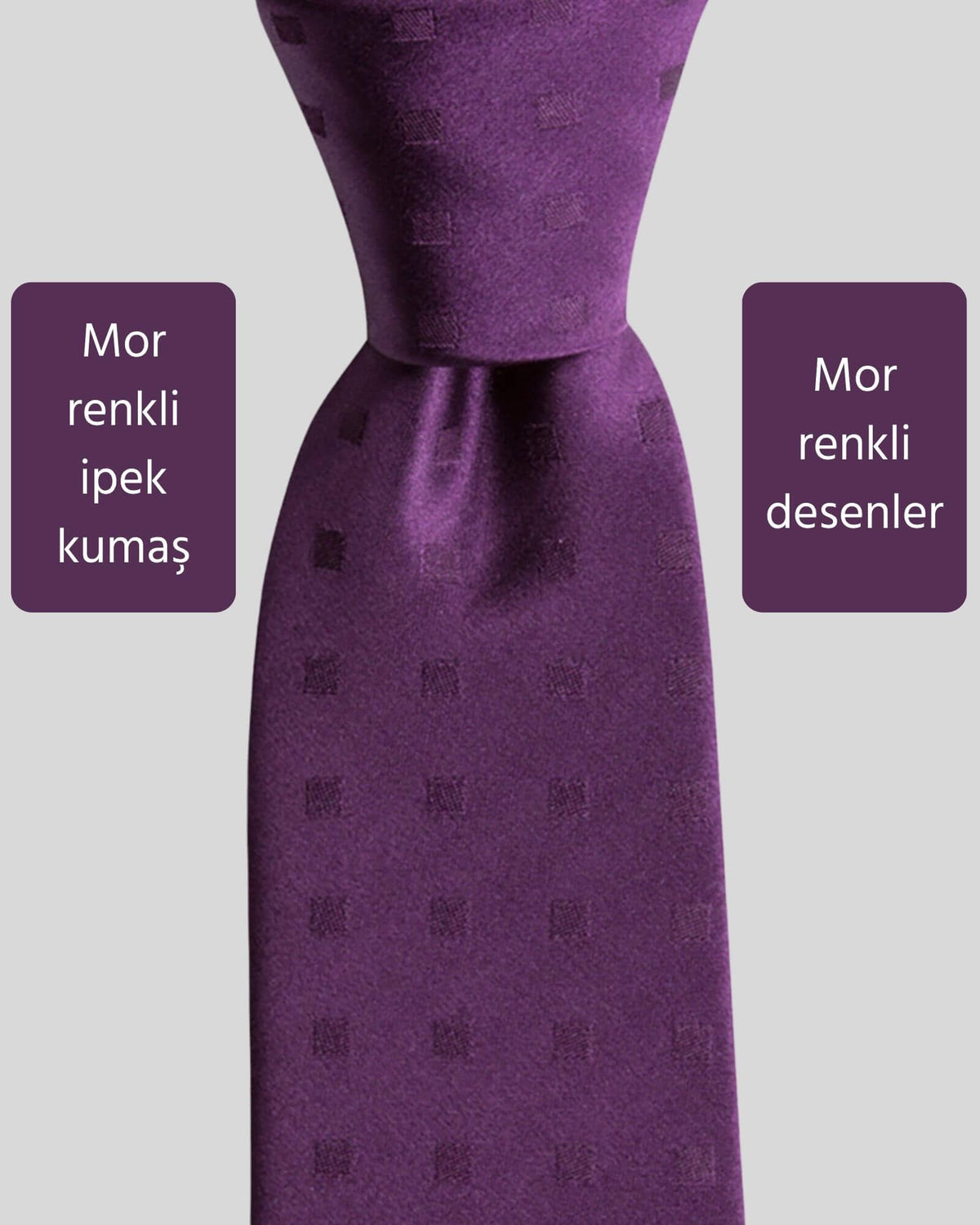 Kumovo mor ipek avukat kravatı