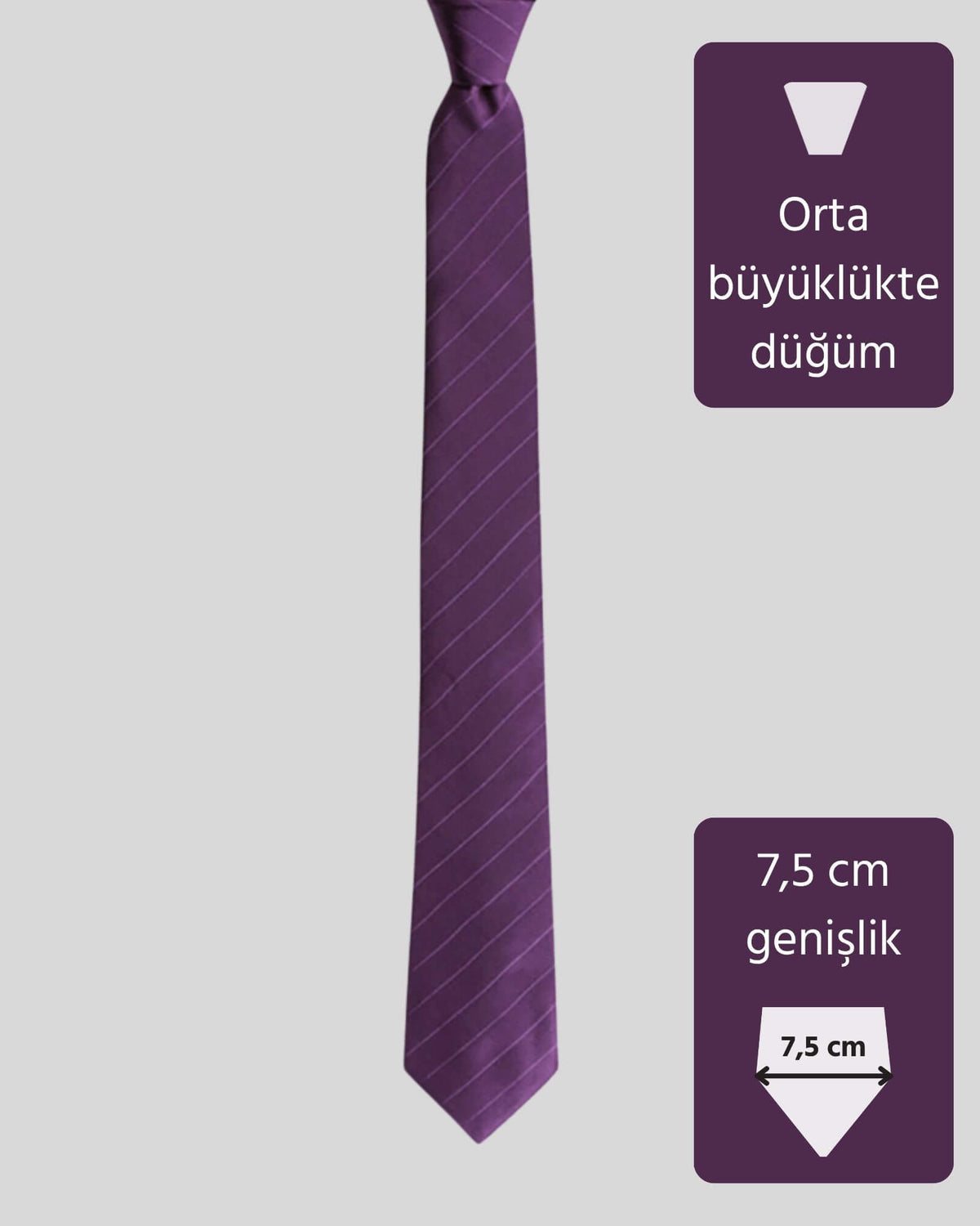 Kumovo mor ipek avukat kravatı