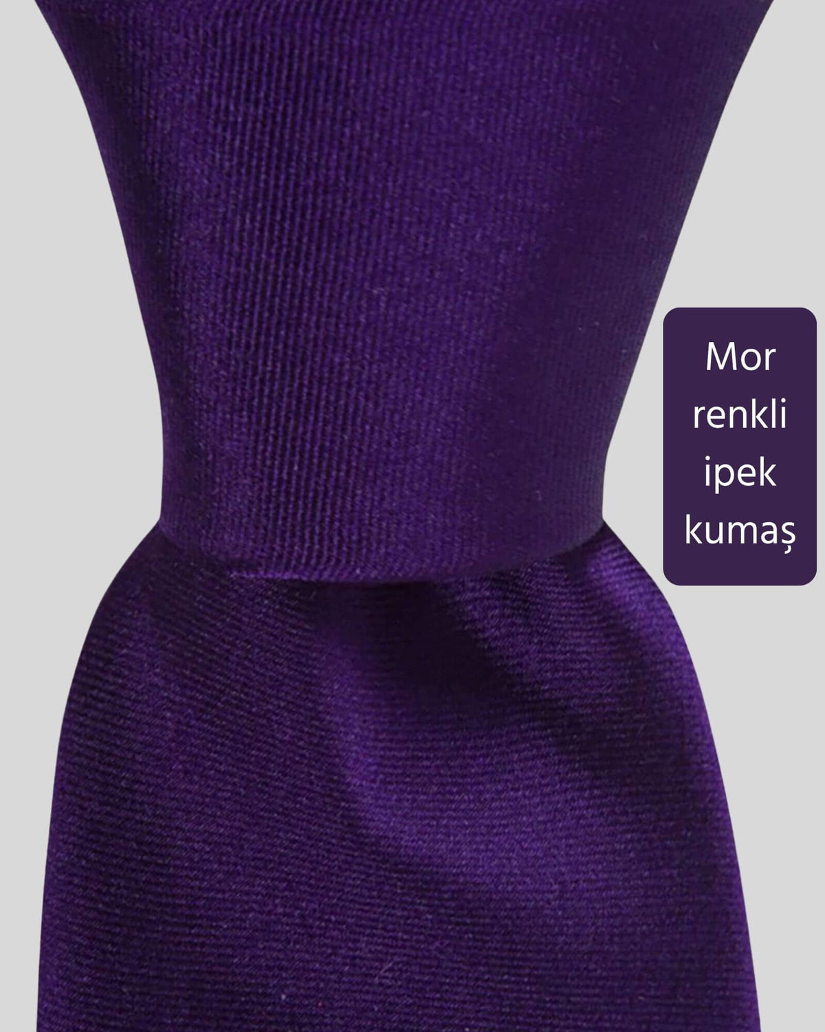 Kumovo mor renkli saten ipek savcı kravatı