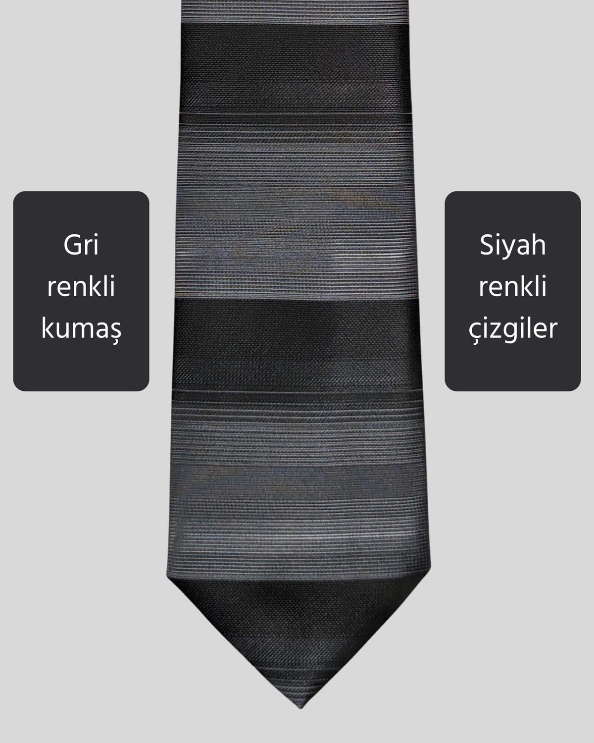 Kumovo ince siyah kravat