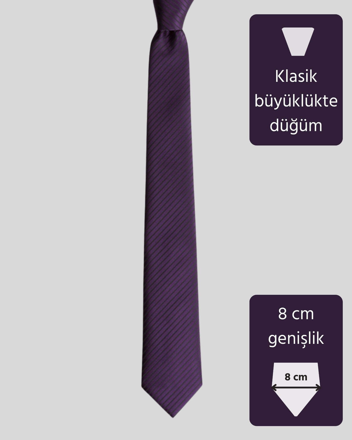 Kumovo klasik mor doktor kravatı