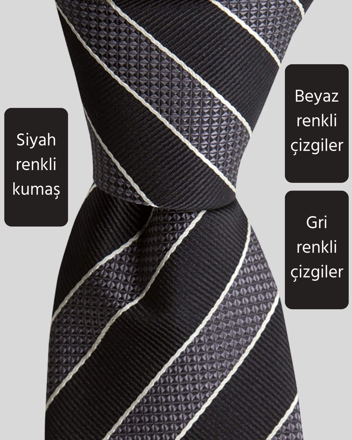 Kumovo siyah avukat kravatı