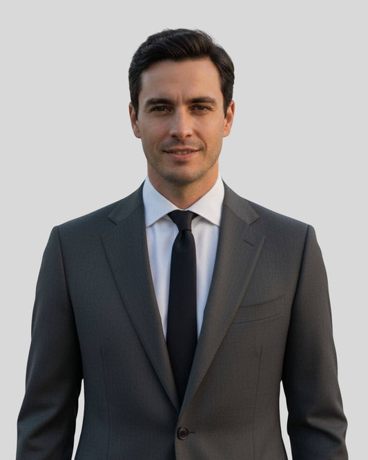 Düz Siyah İnce İpek Kravat - 6 cm genişlik