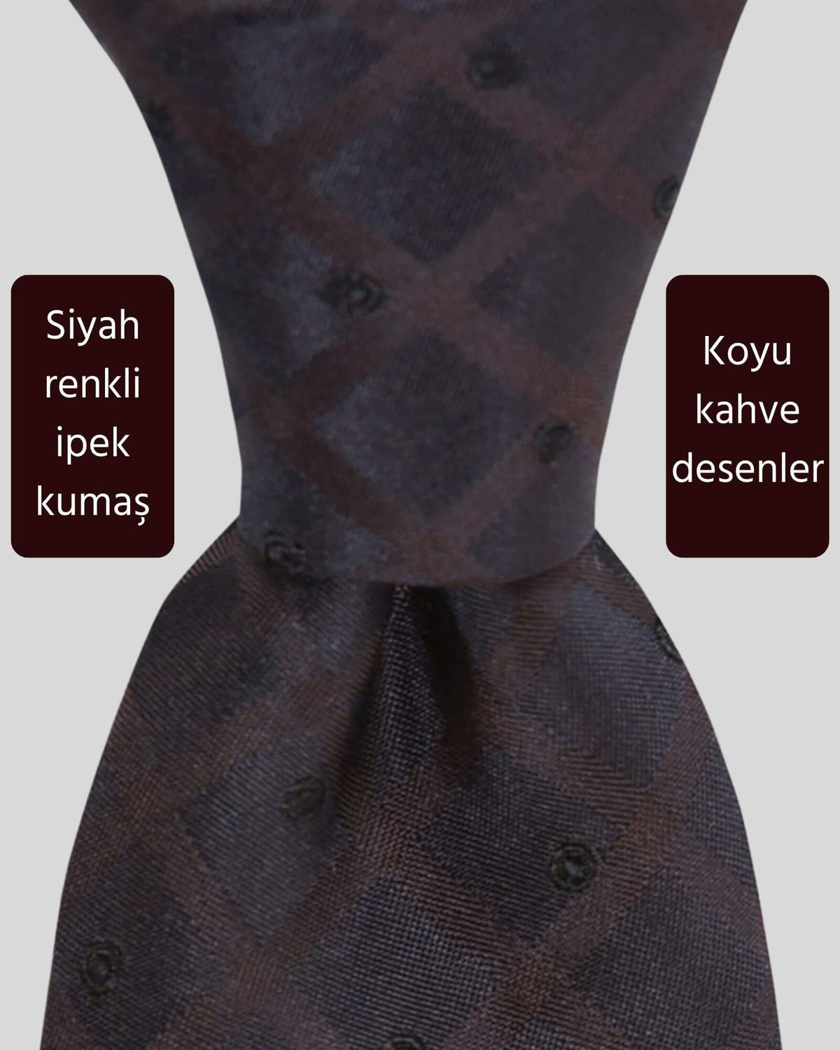 Kumovo siyah ipek doktor kravatı