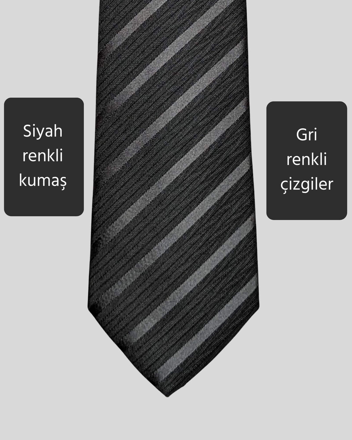 Kumovo klasik siyah doktor kravatı