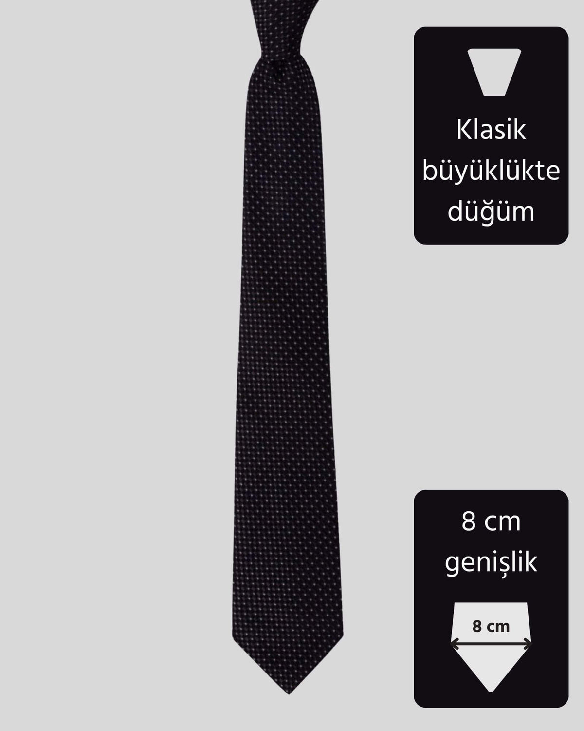 Kumovo gri bankacı kravatı