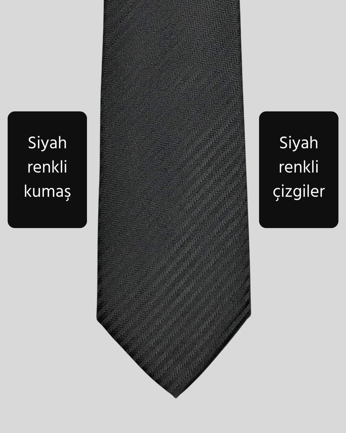 Kumovo ince siyah doktor kravatı