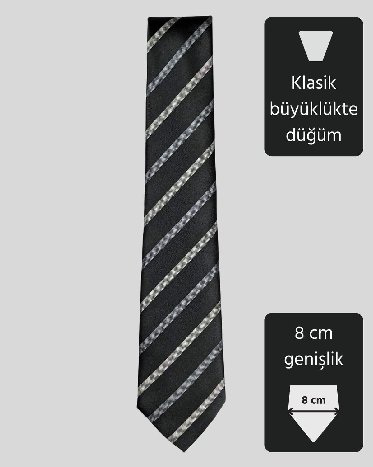 Kumovo siyah hakim kravatı