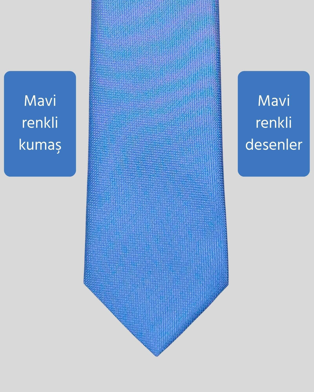 Kumovo ince mavi savcı kravatı