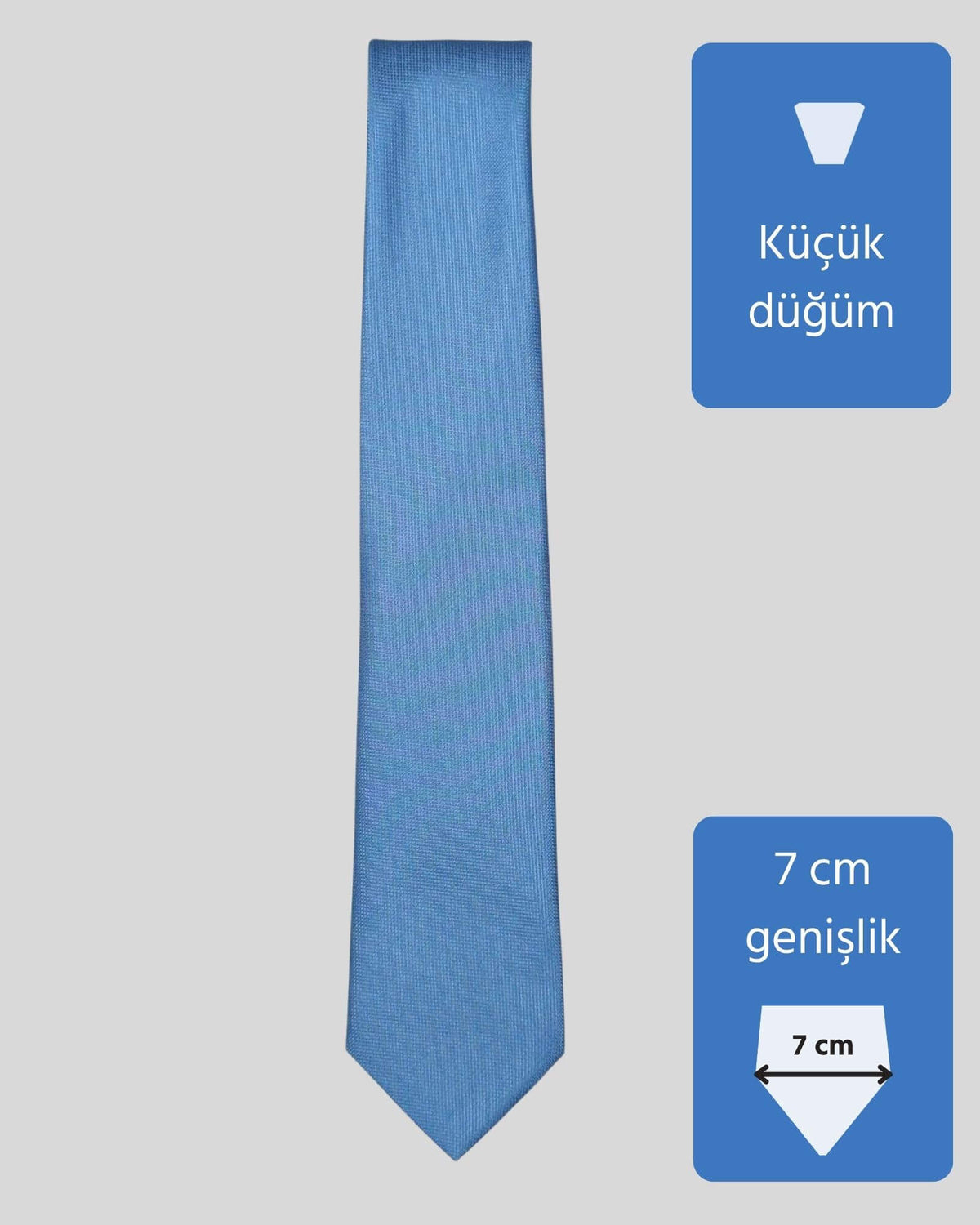 Kumovo ince mavi hakim kravatı